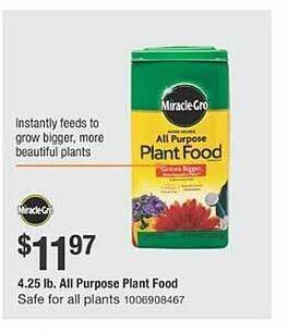 The Home Depot All purpose plant food offer