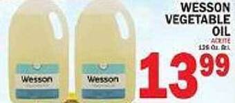 Bravo Supermarkets Wesson vegetable oil offer