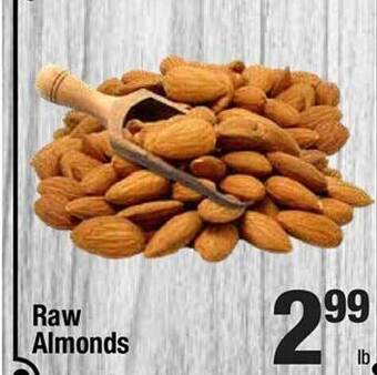 Super King Markets Raw almonds offer