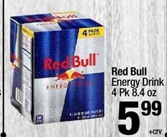Super King Markets Red bull energy drink offer