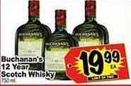 Superior Grocers Buchanan's 12 year scotch whisky offer