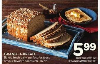 Albertsons Granola bread offer