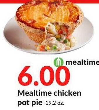 Hy-Vee Mealtime chicken pot pie offer