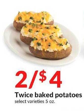 Hy-Vee Twice baked potatoes offer