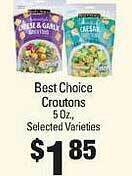 IGA Best choice croutons offer