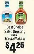 IGA Best choice salad dressing offer