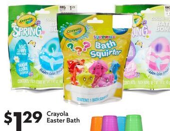 Big Lots Crayola easter bath offer
