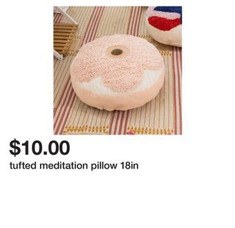Five Below Tufted meditation pillow 18in offer