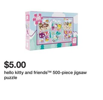 Five Below Hello kitty and friends™ 500-piece jigsaw puzzle offer