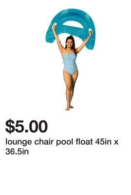 Five Below Lounge chair pool float 45in x 36.5in offer