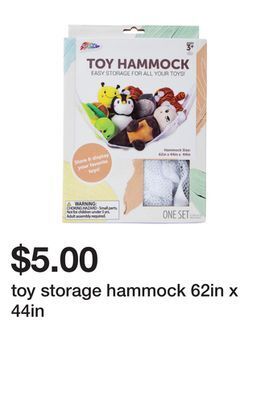 Five Below Toy storage hammock 62in x 44in offer