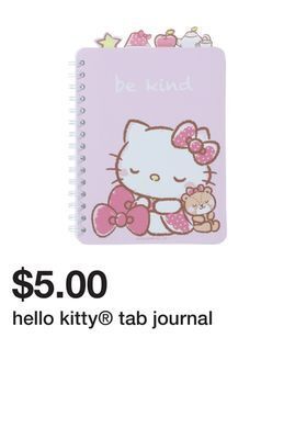 Five Below Hello kitty® tab journal offer