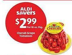 Aldi Cherub grape tomatoes offer