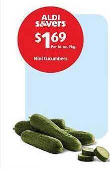 Aldi Mini cucumbers offer