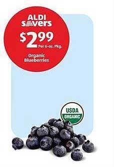 Aldi Organic blueberries offer
