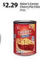Aldi Baker's corner cherry pie filling offer