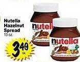 Superior Grocers Nutella hazelnut spread offer