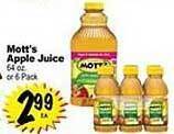 Superior Grocers Mott's apple juice offer
