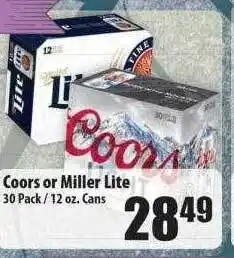 Coors or miller lite