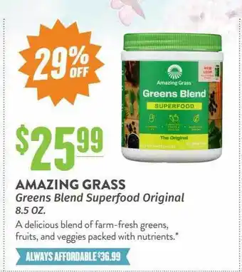 Natural Grocers Amazing grass greens blend superfood original offer