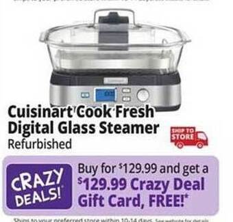 Ocean State Job Lot Cuisinart cook fresh digital glass steamer offer