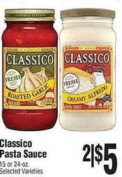 Rosauers Classico pasta sauce offer