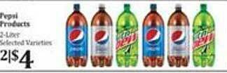 Rosauers Pepsi products offer