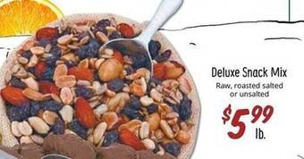 Sprouts Farmers Market Deluxe snack mix offer