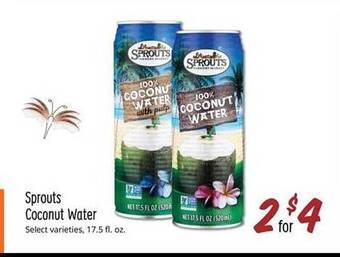 Sprouts Farmers Market Sprouts coconut water offer