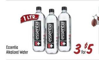 Sprouts Farmers Market Essentia alkalized water offer