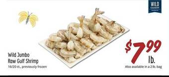 Sprouts Farmers Market Wild jumbo raw gulf shrimp offer