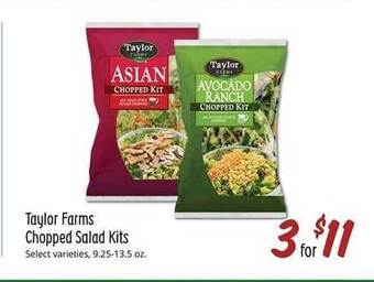 Sprouts Farmers Market Taylor farms chopped salad kits offer