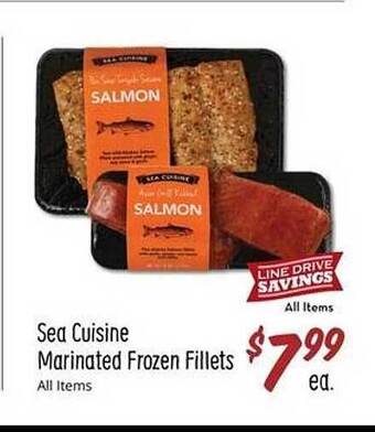 Sprouts Farmers Market Sea cuisine marinated frozen fillets offer