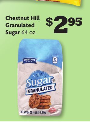 Family Dollar Chestnut hill granulated sugar offer