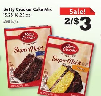 Family Dollar Betty crocker cake mix offer