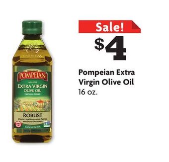 Family Dollar Pompeian extra virgin olive oil offer
