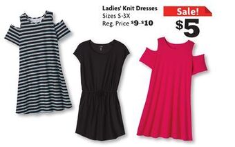 Family Dollar Ladies' knit dresses offer