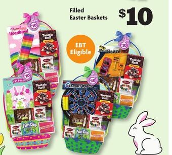 Family Dollar Filled easter baskets offer