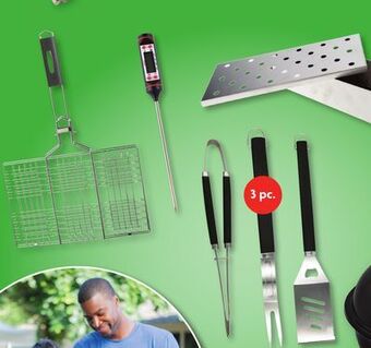 Family Dollar Family chef grilling basket, deluxe bbq tool set 3 pc., digital thermometer, or smoker box offer