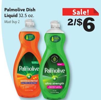 Family Dollar Palmolive dish liquid offer
