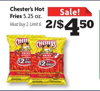 Family Dollar Chester's hot fries offer
