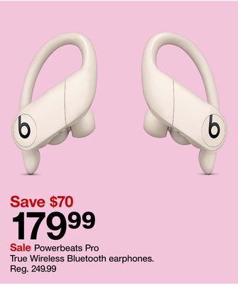Target Powerbeats pro true wireless bluetooth earphones offer