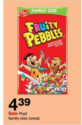 Target Post family-size cereal offer