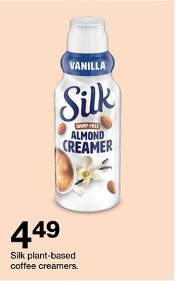 Target Silk plant-based coffee creamers offer