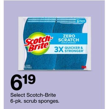 Target Select scotch-brite 6-pk. scrub sponges offer