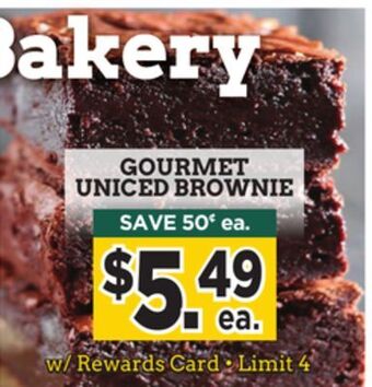 Dearborn Market Gourmet uniced brownie offer
