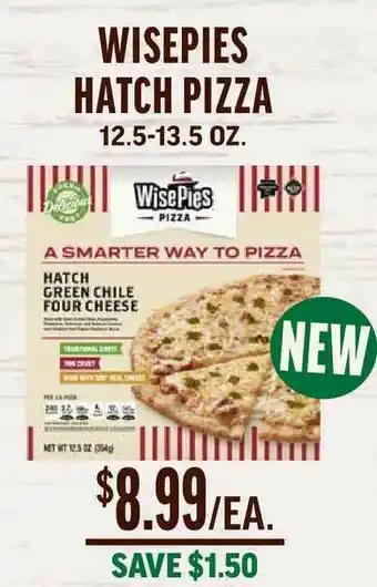 Central Market Wisepies Hatch Pizza 12.5-13.5 Oz. offer