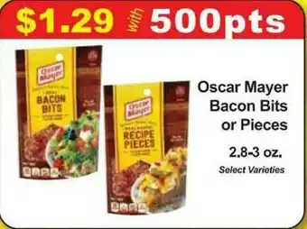 Market Basket Oscar Mayer Bacon Bits Or Pieces 2.8-3 Oz. offer