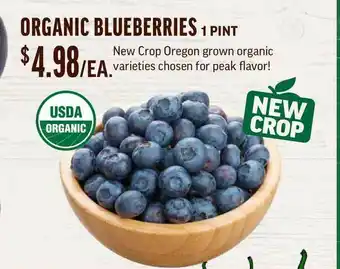 Central Market Organic Blueberries 1 Pint offer