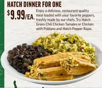 Central Market Hatch Dinner For One offer